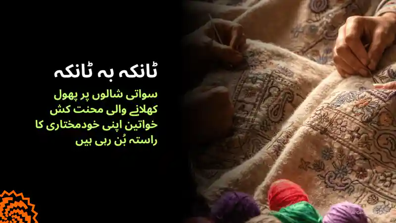 ٹانکہ بہ ٹانکہ: سواتی شالیں بُننے والی خواتین کی خودمختاری کی کہانی