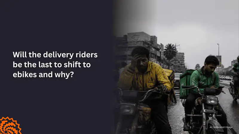 Why Are Delivery Riders the Last to Shift to E-Bikes?